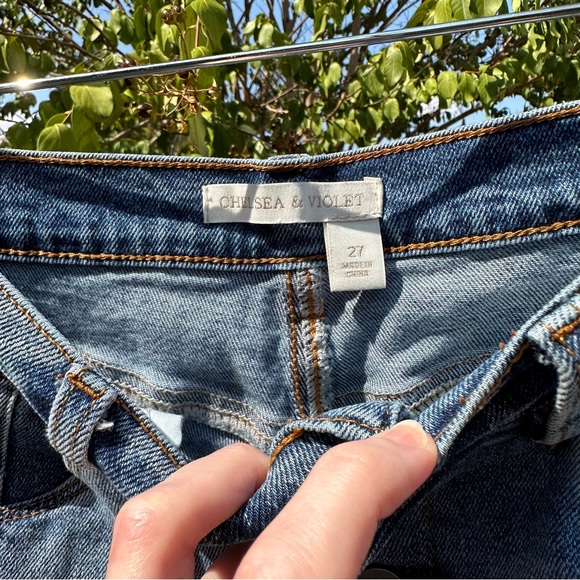 NWOT Chelsea & Violet high rise cropped wide leg jean - Picture 4 of 7